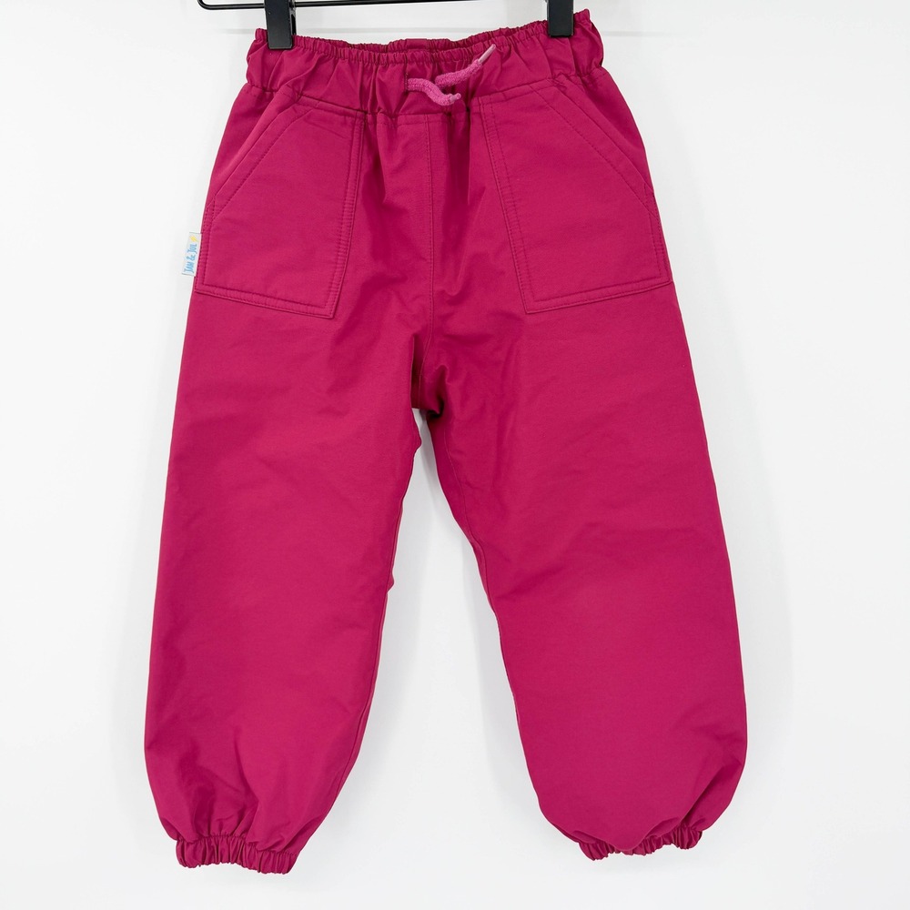 Jan & Jul Kids Magenta Pink Fleece Lined Waterproof Rain Pants Size 3T